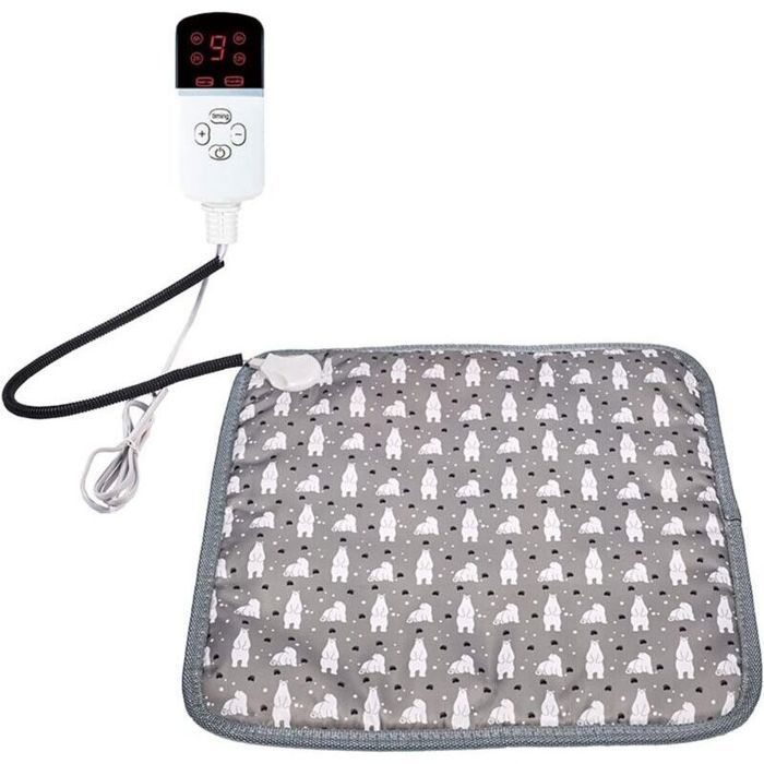 Tapis chauffant électrique pour animaux de compagnie dhiver chat à température réglable lit chien anti-mâcher dintérieur durable