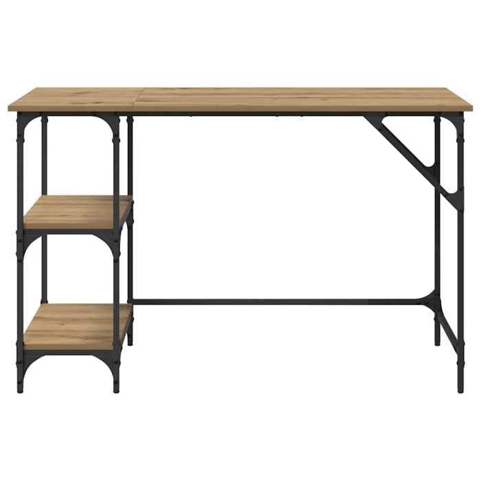 Bureau Moderne Meuble de salon Chêne artisanal 120x50x75 cm Bois dingénierie CC204