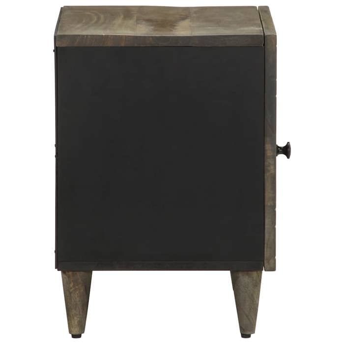 Tables de lit Moderne CHIC 2 pcs Table de chevet - Armoires de nuit - gris clair 40x33x46 cm bois manguier solide CC463
