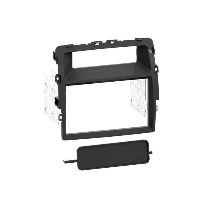 Adaptateur de façade 2-DIN - ACV - 2-DIN - Noir - Compatible Renault/Opel/Nissan