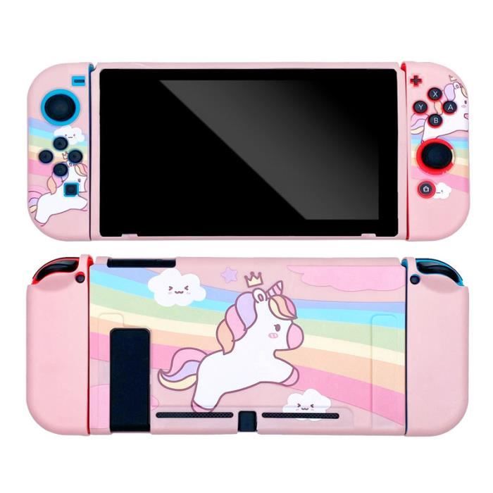 Licorne Coque en TPU souple Super Mario pour Nintendo Switch, pour  contrôleur de Console de jeu NS