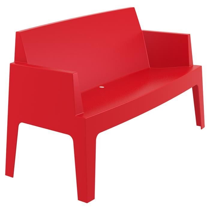 banc de jardin - alter ego - plemo xl - rouge - design - 2 places assises