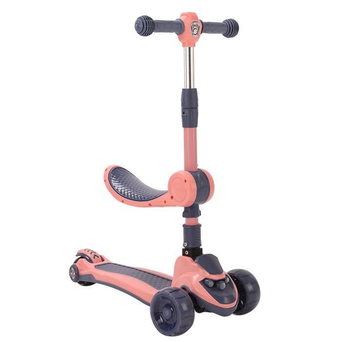 Trottinette Tricycle 3 En 1 Ricokids Pour Enfant – Avec Siège Réglable – Poids Max 30 Kg – Rose – Éveil à L'équilibre - 10