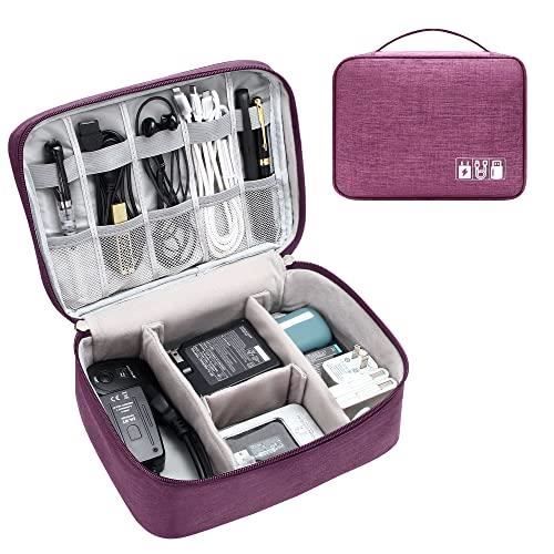 Violet - Sac de rangement universel pour câble USB numérique, sac de voyage  portable, cartes SD, évaluation