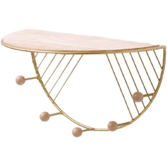 Lot De 3 étagères Murales Bois Avec Panier Métal | Étagères Flottantes Pour Salon, Salle De Bain | Rangement Décoratif