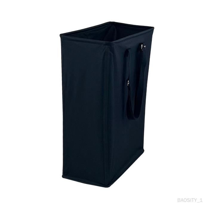 Paniers à Linge Pop-up - Lot De 2, Noir - 35x35x61 Cm Dépliés - Pliables, Respirants, Multifonctions