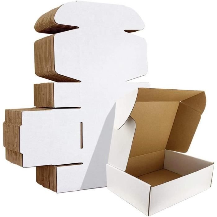 Carton Emballage Colis 229X153X51 Mm Lot De 25, Petite Boîte Carton  D'Expédition Pour Expédition Postale, Courrier, Bougies O[H85] - Cdiscount  Bricolage