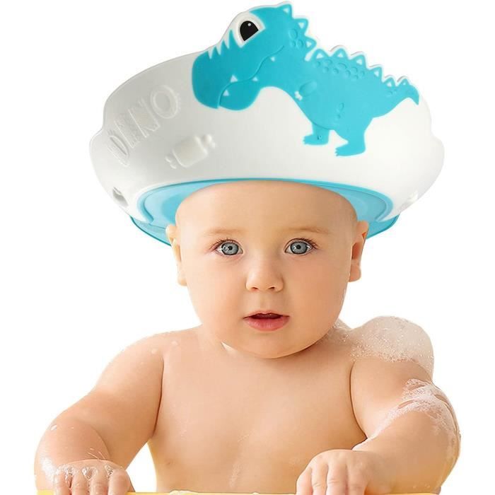 FUNUPUP Chapeau Douche Bébé En Forme De Couronne – Visière Réglable Anti-Fuites Pour Protéger Yeux, Oreilles Et Visage (Rose)