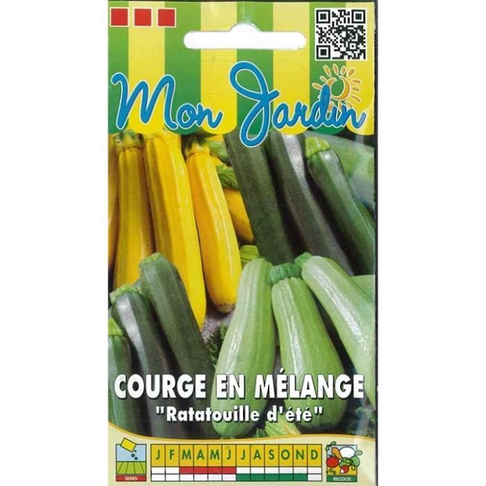 Sachet de Courges en mélange (Ratatouille d'été) - 2 g - légume fruit - LES GRAINES BOCQUET