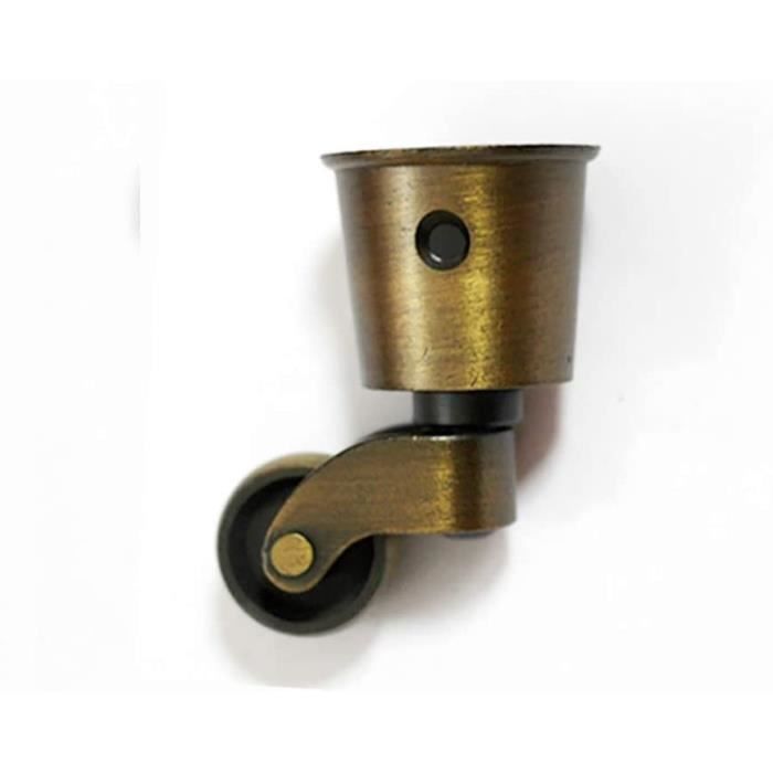 XJCXZJ Lot De 4 Roulettes En Laiton Massif De 25 Mm De Style Antique