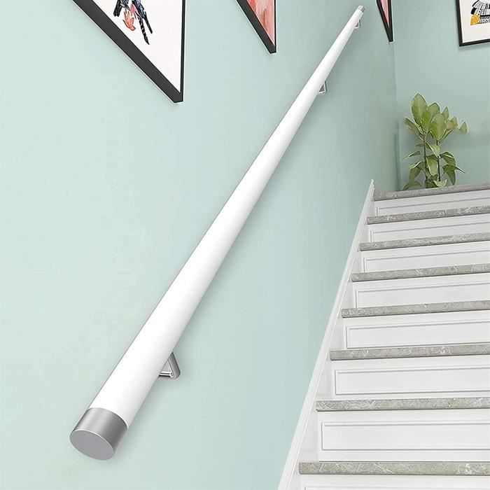 Mains Courantes En Bois Blanc Maison Maternelle Gardecorps Couloir Contre Le Mur Rampe Escalier