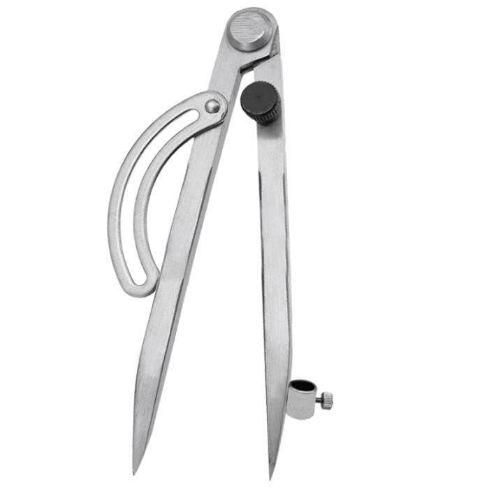 Compas à crayon - Professionnel - 20 cm - Acier au carbone - Réglable ...
