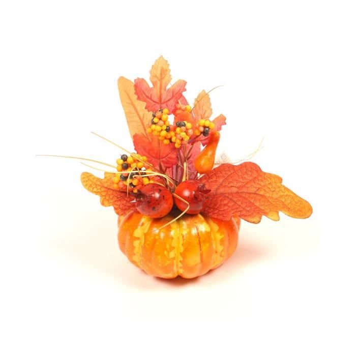Mianbo citrouilles artificielles Feuille d/'érable Fleurs séchées Grenade Table de Jardin Maison Automne récolte d/'automne Thanksgiving Halloween fête décoration Artisanat Photo Accessoire ornamen