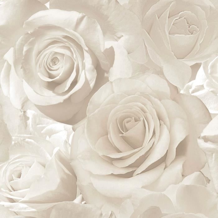 Madison Rose Fond D Ecran Floral De Perles Et De Creme Muriva Cdiscount Bricolage