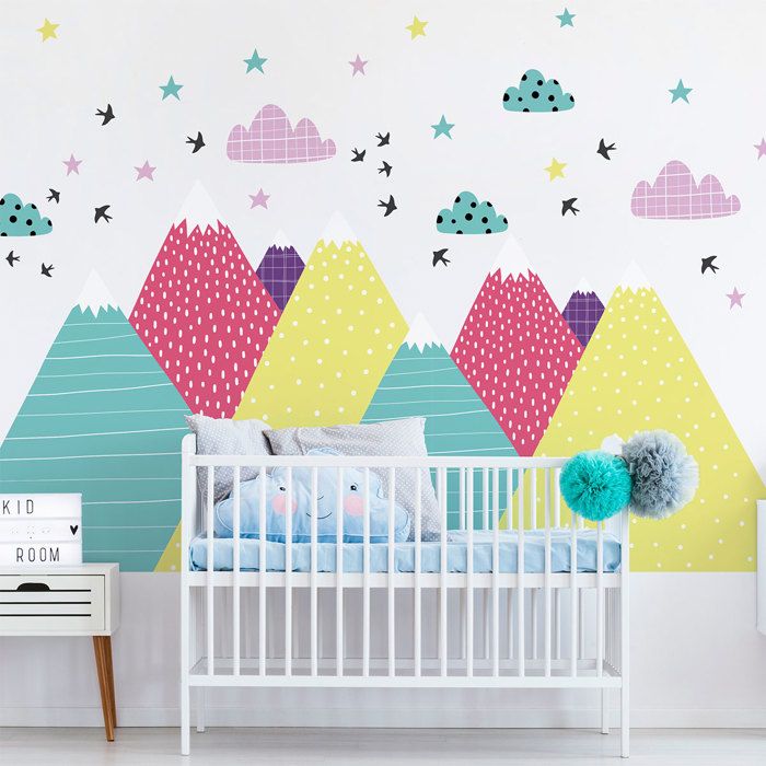Stickers Muraux Enfants Decoration Chambre Bebe Autocollant Sticker Mural Geant Neka 90x135cm Cdiscount Maison