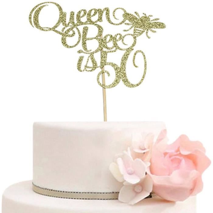 Decorations Pour Gateaux Decoration De Gateau Queen Bee Is 50 Pour 50e Anniversaire De La Mere Decoration De Fete 3457 Cdiscount Maison Decorations Pour Gateaux Decoration De Gateau Queen Bee Is 50 Pour 50e Anniversaire De La Mere Decoration De Fete 3457 Cdiscount Maison
