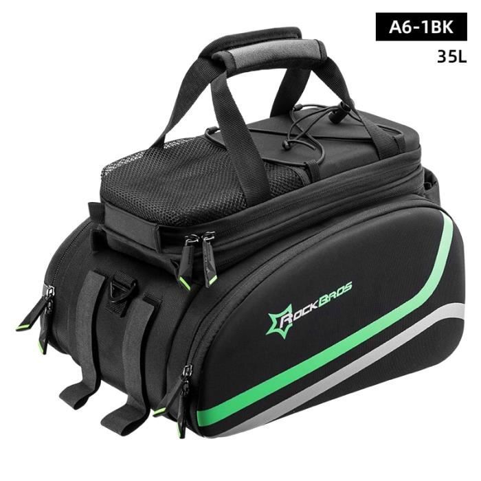 Tourbon Sacoche arrière de vélo en Toile imperméable Double Sacoche de