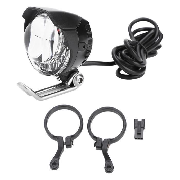 Phare 2-en-1 Avec Klaxon Pour Vélo électrique – 12V-80V, LED, Compatible E-scooter, En ABS Et PVC