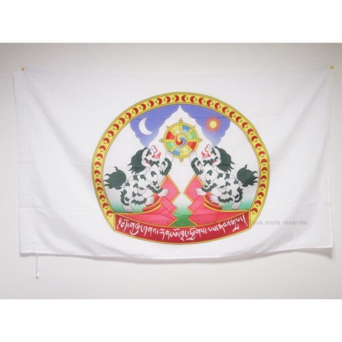 Drapeau Tibet 90x150cm - AZ FLAG - Neuf Sous étiquette - Idéal Décoration Intérieure/extérieure
