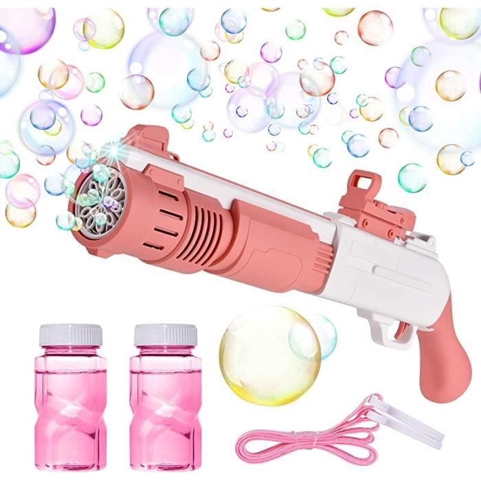 Bazooka Machine À Bulle Pour Enfant Pistolet A Bulles De Savon 77 Trous