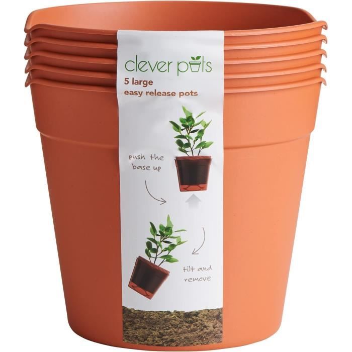 Lot De 5 Pots De Fleurs En Tissu Respirant 3 à 12 Gallons - Noir - Super Drainage & Durabilité