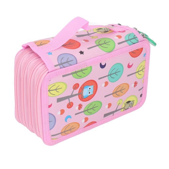 Pochette à Crayons Trousse à Crayons Style Dessin Animé Mignon Toile à