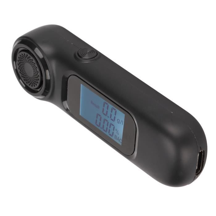 Alcootest Électronique Funmo - Éthylomètre Professionnel Portable Avec 14 Embouts Et Écran LCD