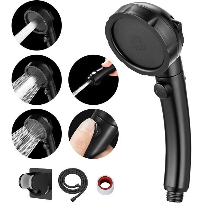 Pommeau De Douche Économe En Eau, Douchette À Main Avec Filtre Rotatif