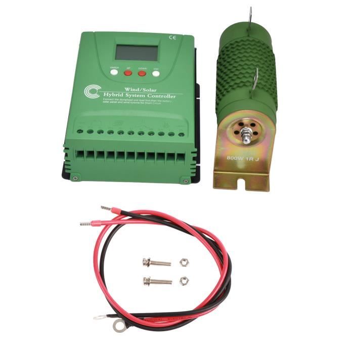 Contrôleur Hybride Solaire-éolien MPPT 6000W-8000W - DC12V/24V/48V Automatique - Pour Batteries Gel/Plomb