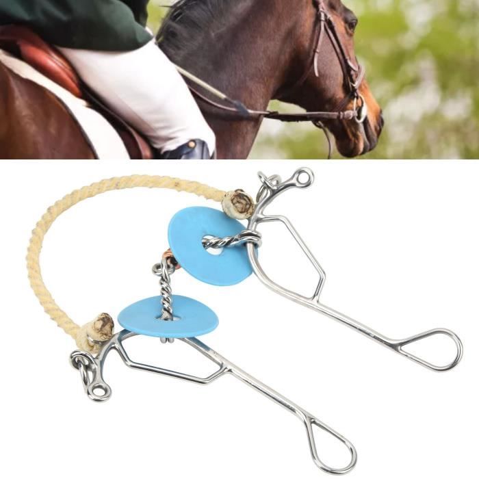 Bride de Cheval Pratique et Exquise, Mors de Bouche de Cheval, Contrôle Facile, Acier Inoxydable Robuste pour l'entraînement du Cheval