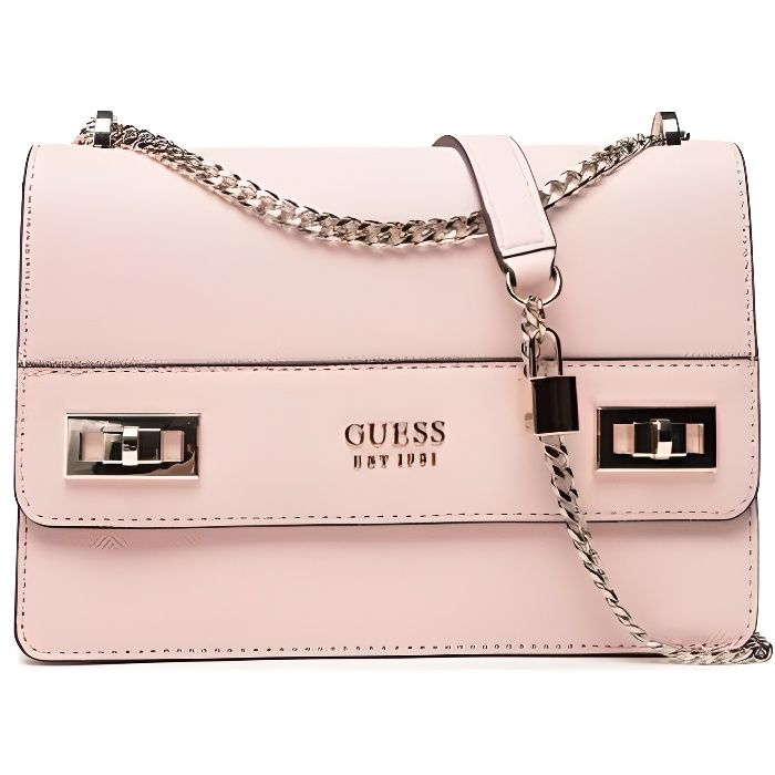 Sac A main GUESS rose 23,5 x 16,5 x 8 TU Rose - Cdiscount Bagagerie - Maroquinerie