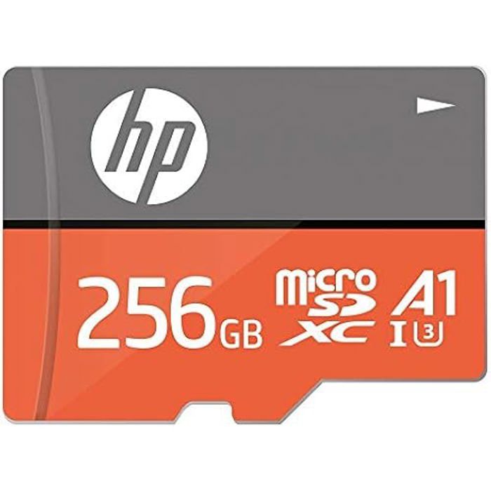 Carte mémoire microSDXC - HP - 256 Go - 100 Mo/s lecture - 85 Mo/s écriture - Classe 10 UHS-I