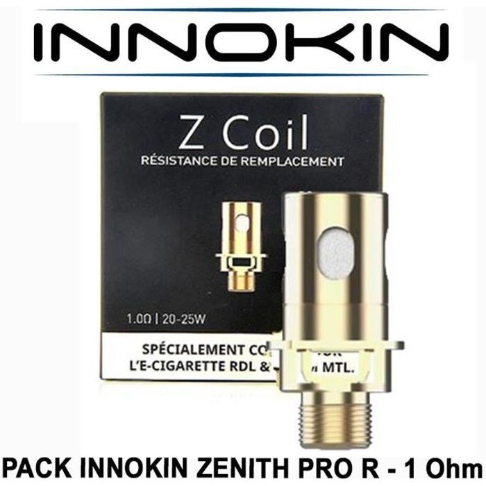 5 rsistances INNOKIN ZENITH PRO R 1 Ohm pour les clearomiseurs ZENITH,  ZENITH PRO et ZLIDE d'INNOKIN. Certifi AUTHENTIQUE - Cdiscount Au quotidien