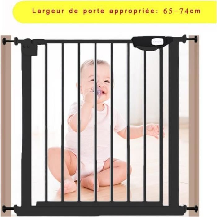 Safety 1st Barrière de Sécurité Extensible à Fermeture Automatique,  Barrière d'Escalier à Fixation par Pression, Barrière pour Bébé pour les  Chiens