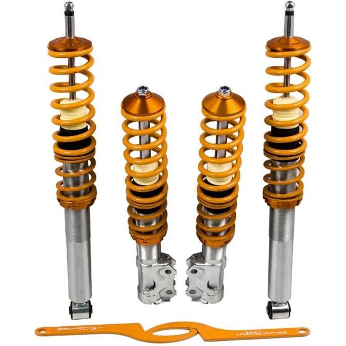 maXpeedingrods Kit Amortisseurs suspension combines filetes pour VW Jetta II GOLF MK2 MK3 83-02