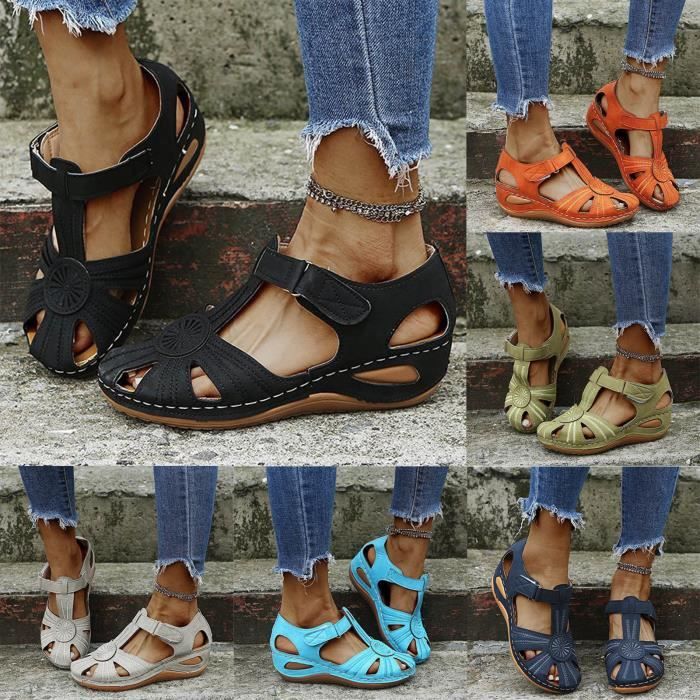 Pied qui glisse dans sandale plate Clearance