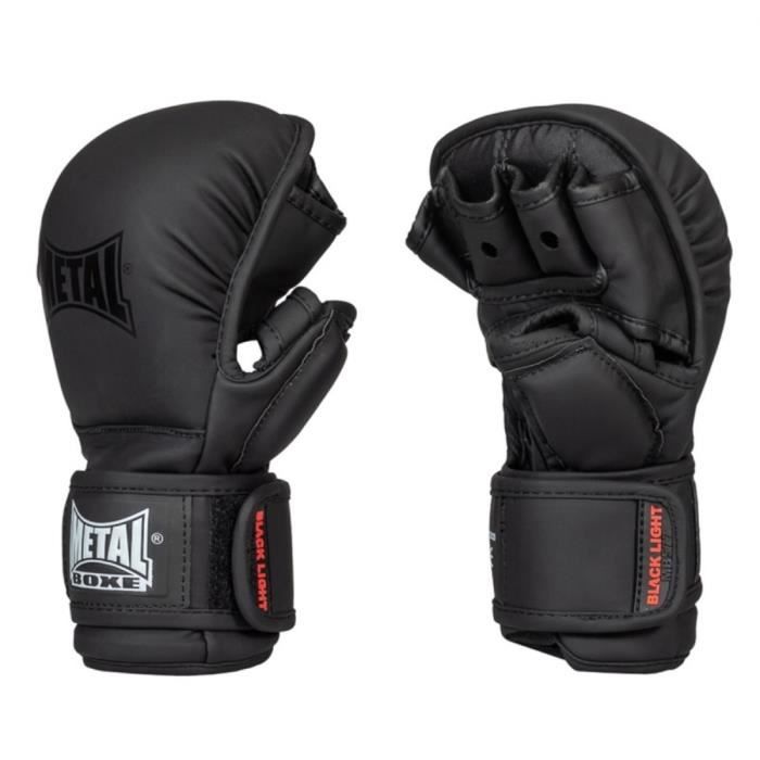 Gants de MMA Training avec pouce Metal Boxe - noir - XS