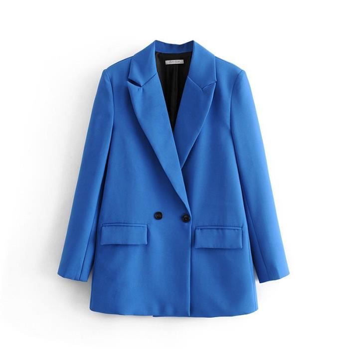 Veste Blazer Femme Manteau Bleu Zara Femme Blazer Femme Deux