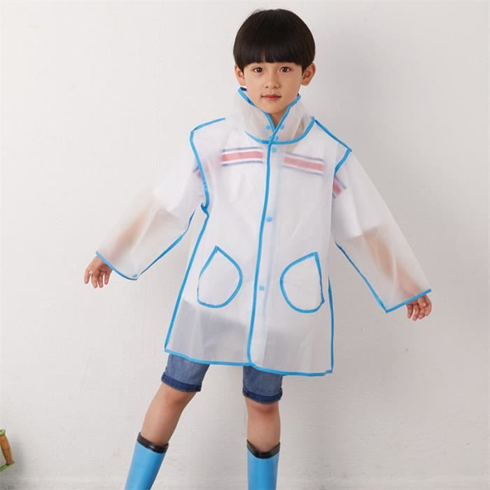 Poncho Imperméable Enfant Dragon | Capuche - Manches Longues - 100% PVC - Idéal Pluie