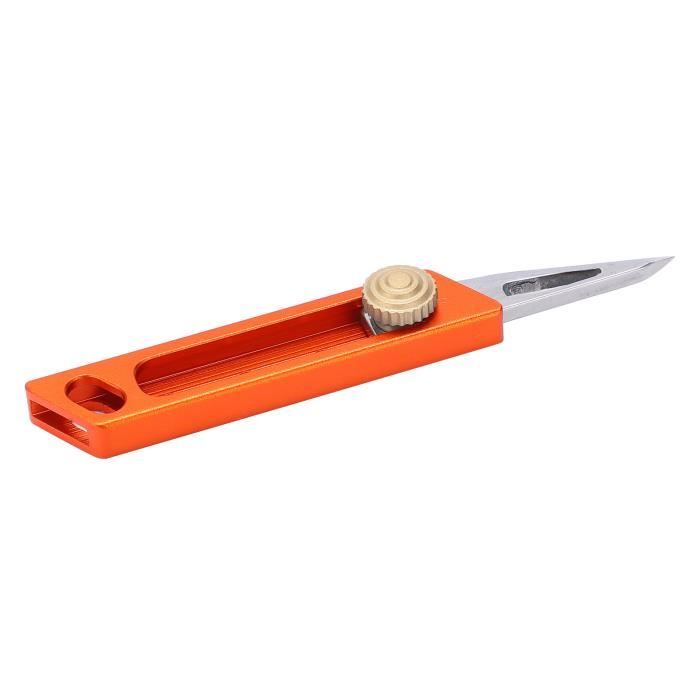 Mxzzand Mini couteau à pousser Mini Knife Gear Push Keyring Box Cutter  Petit Cutter Boîte d'emballage rétractable sport outillage - Cdiscount  Bricolage