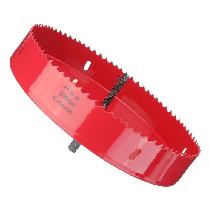 Scie Cloche Trou Meche Foret Fraise Perceuse Metal Bois Alliage Coupe 200mm Achat Vente Scie Trepan Cloche Scie Cloche Trou Meche Cdiscount