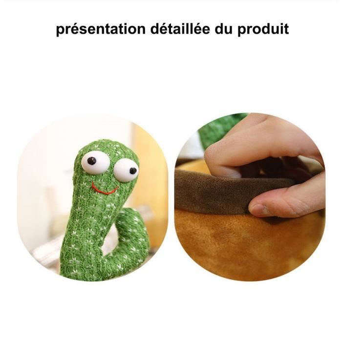 Meilleurs prix pour Jouet Cactus Qui Parle et Chantant - NIKOU - 120 Chansons - Vert - Habitat