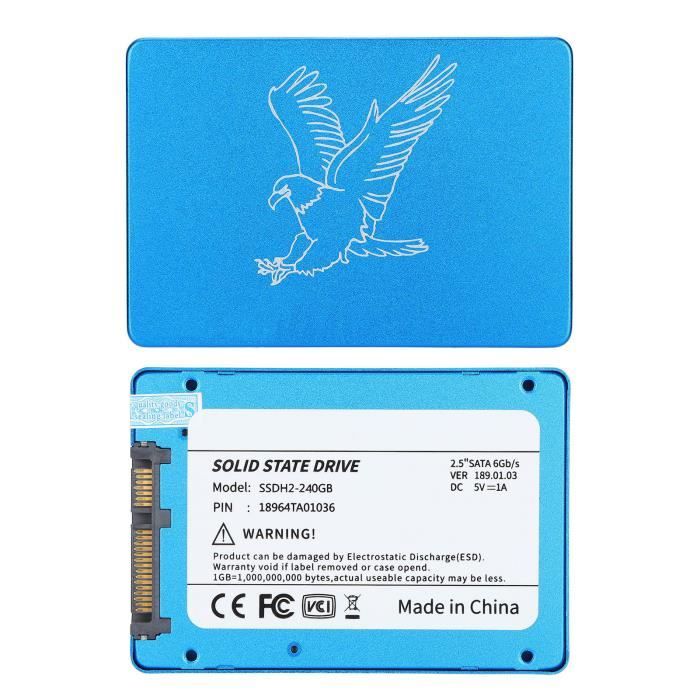 Disque Dur HDD Interne 2.5" 1 To Pour PC Portable - Occasion Testé, Aucun Secteur Défectueux