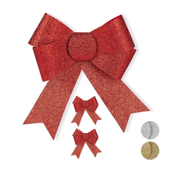 Lot De 3 Grands Nœuds De Tirer De 18 Cm De Long - 50 Cm De Long - Avec