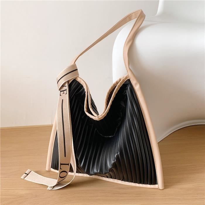 Starnearby Sac Fourre-tout Femme Tendance, Sac Porté Épaule Femme en Cuir PU, Sacs Hobo Vintage Décontracté Grande Capacité pour Travail, Voyages