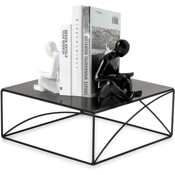 Présentoir à Gâteau 3 Étages En Acier Noir Rotatif 360° - 24,8x16x26,3cm