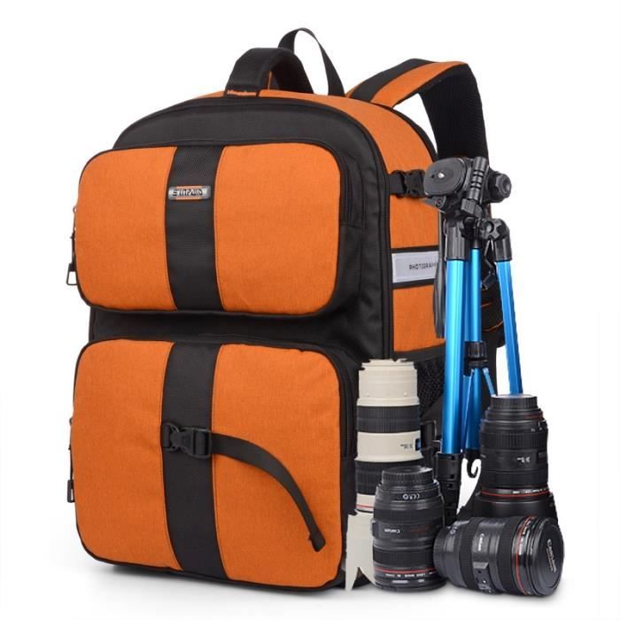 Andoer Petit Sac à Dos Pour Appareil Photo Reflex - Étui Léger Étanche Et Respirant 33x26.5x12.5 Cm