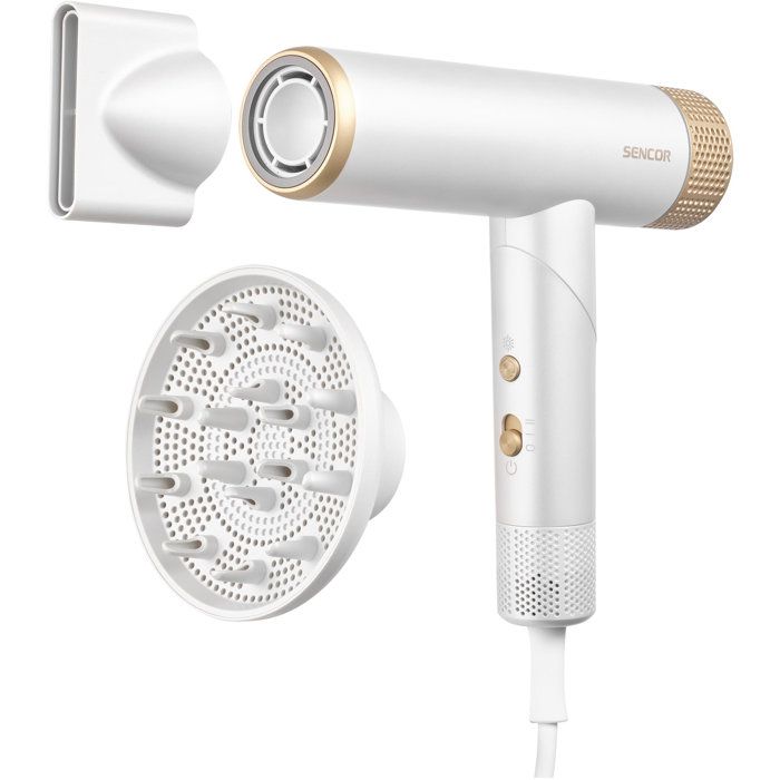 Sèche cheveux professionnel SENCOR SHD 9050GD Moteur BLDC 110000 trmin Diffuseur magnétique Ultra silencieux
