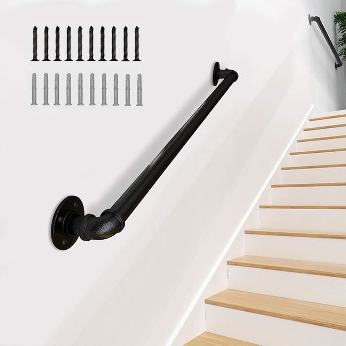 4 Embouts De Corde En Acier Inoxydable 304 (noir) - Pour Terrasses, Escaliers, Garde-corps - Fixation Corde Jusqu'à 2 Pouces De Diamètre - 2