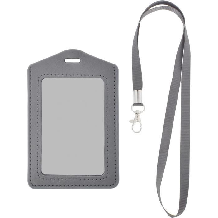 Porte-cartes Avec Cordon Tour De Cou - Léger, Compact 11,5x7,5 Cm - Idéal Pour Cartes De Crédit, Badge Et Pièces